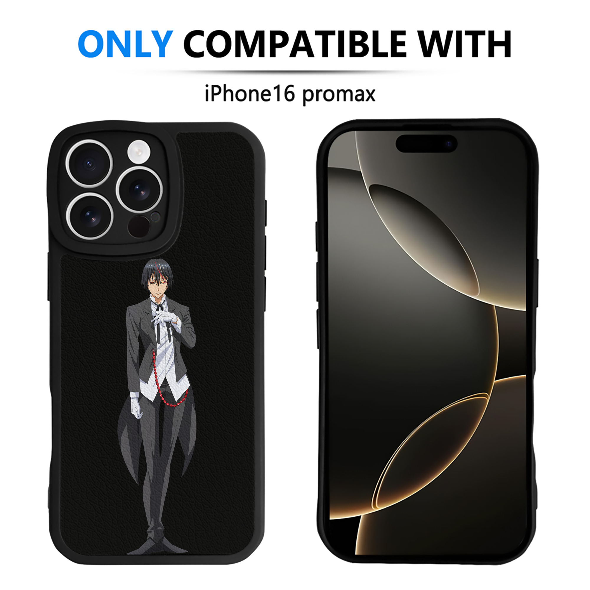 （画像用） 転スラ Regarding Reincarnated to Slime 【iPhone 16シリーズ対応】シリコンスマホケース（レザー調） 材質：シリコン